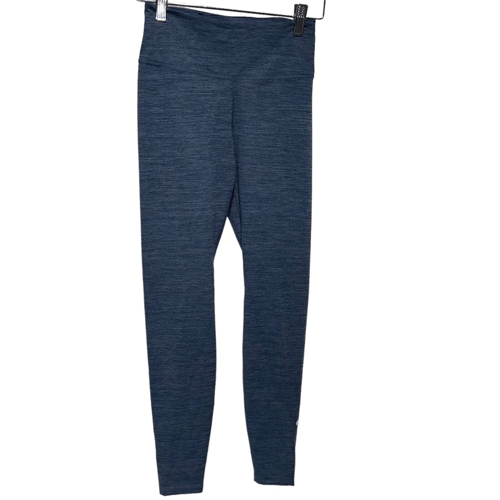 Nike One Luxe Blue Heathered Mid Rise Tights Women’s Leggings Size Extra Small - Picture 1 of 9